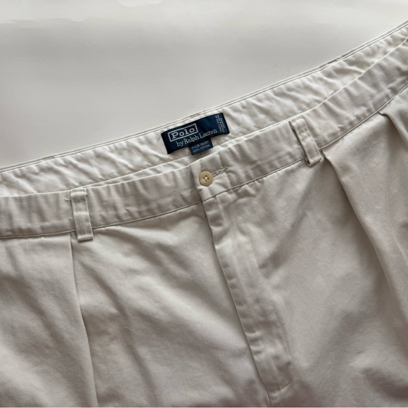 Vintage Polo by Ralph Lauren Pleated Chino Shorts Men’s Size 52 - Picture 2 of 8